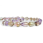 Ametrine Faceted Teardrop Beads 16 inch 30 pieces - The Bead Traders