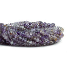 Ametrine Plain Lentil Rondelles 13 inches 95 pieces - The Bead Traders