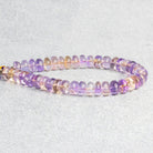 Ametrine Plain Rondelle Beads 8 inch 35 pieces - The Bead Traders