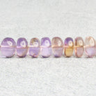 Ametrine Plain Rondelle Beads 8 inch 35 pieces - The Bead Traders