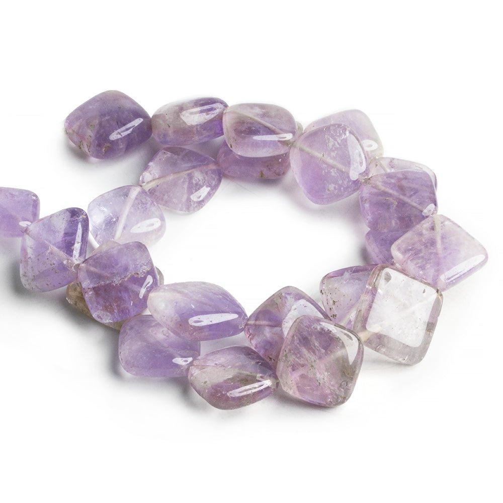 Ametrine Plain Square Beads 14 inch 21 pieces - The Bead Traders