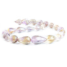 Ametrine Straight Drilled Faceted Teardrop Beads 16 inch 27 pieces - The Bead Traders