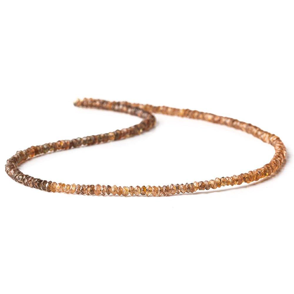 Andalusite faceted rondelle beads 13.5 inch 185 pieces 2-3.5mm - Lot of 3 strands - The Bead Traders