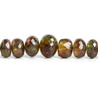 Andalusite Faceted Rondelle Beads 18 inch 100 pieces - The Bead Traders