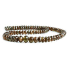 Andalusite Faceted Rondelle Beads 18 inch 100 pieces - The Bead Traders