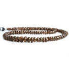 Andalusite Faceted Rondelle Beads 18 inch 150 pieces - The Bead Traders