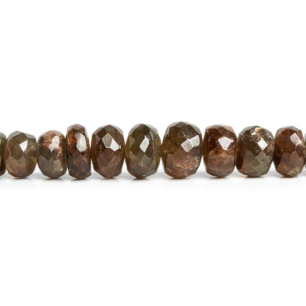 Andalusite Faceted Rondelle Beads 18 inch 150 pieces - The Bead Traders