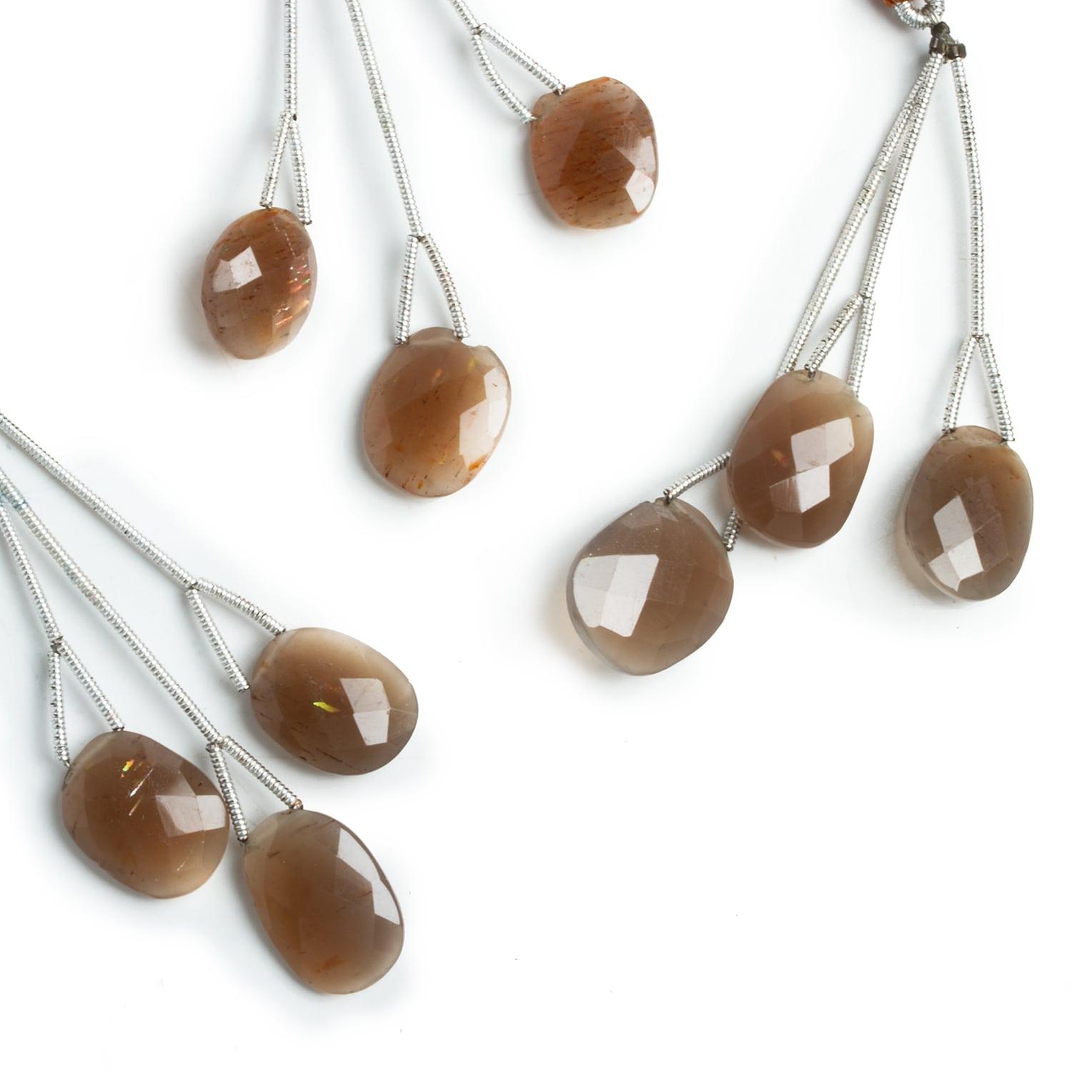 Angel Skin Moonstone Nugget Focal Bead 3 Pieces - The Bead Traders