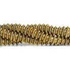 Antique Gold Plated Copper Saucer Spacer 8 inch 45 beads - The Bead Traders