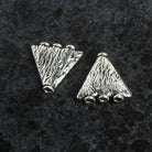 Antique Silver Plated Multi Strand Cone Connectors Set of 2 - The Bead Traders