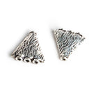 Antique Silver Plated Multi Strand Cone Connectors Set of 2 - The Bead Traders