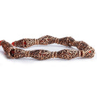 Antiqued Copper Bead Cap Filigree Design 8 inch 18 pcs - The Bead Traders