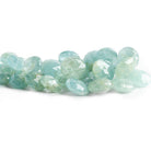 Aquamarine Faceted Heart Beads 8 inch 36 pieces - The Bead Traders