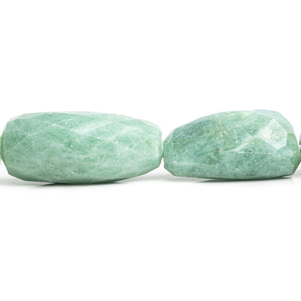 Aquamarine Faceted Nugget Beads 16 inch 17 pieces - The Bead Traders