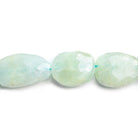 Aquamarine Faceted Nugget Beads 17 inch 18 pieces - The Bead Traders