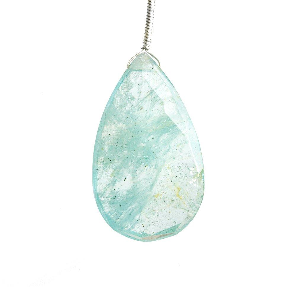 Aquamarine Faceted Pear Focal Bead 1 Piece - The Bead Traders