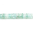 Aquamarine Faceted Rondelle Beads 15 inch 200 pieces - The Bead Traders