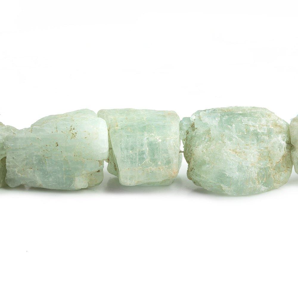 Aquamarine Natural Crystal Beads 8 inch 24 pieces - The Bead Traders