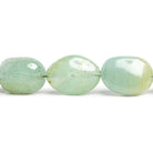 Aquamarine Plain Nugget Beads 16 inch 19 pieces - The Bead Traders