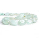 Aquamarine Plain Nugget Beads 17 inch 27 pieces - The Bead Traders