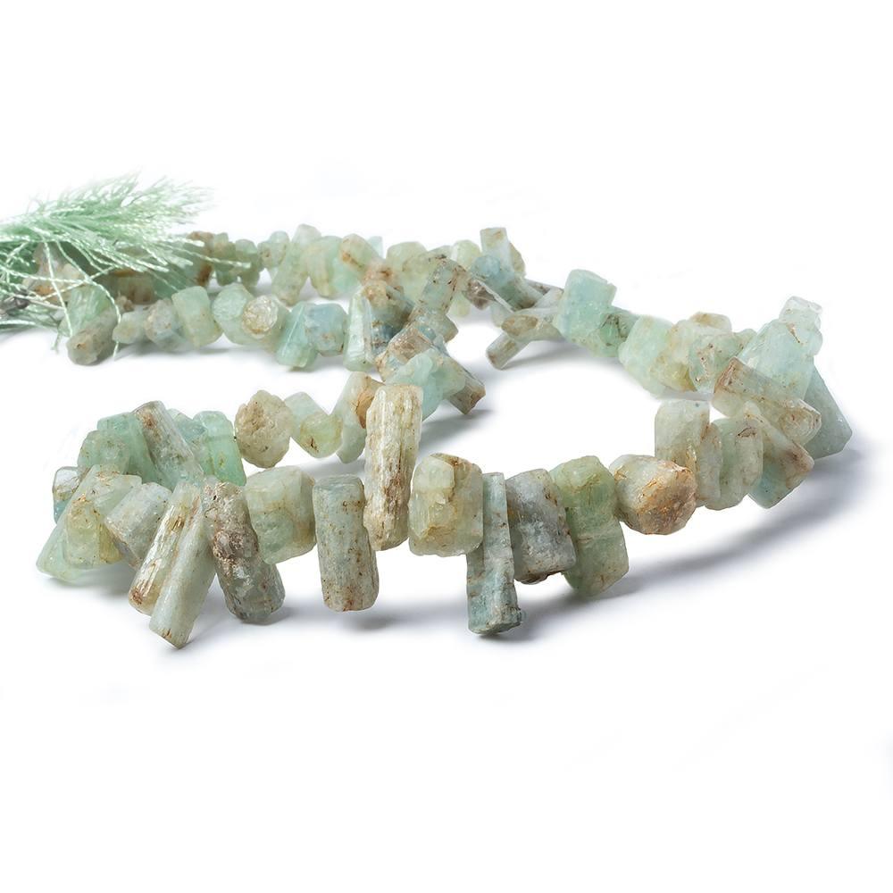 Aquamarine Side Drilled Natural Crystal 15 inch 70 pieces 6x5-16x6mm - The Bead Traders