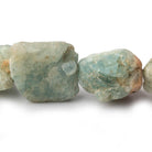 Aquamarine Straight Drilled Natural Crystals 14 inch 21 beads 10x11-20x20mm - The Bead Traders