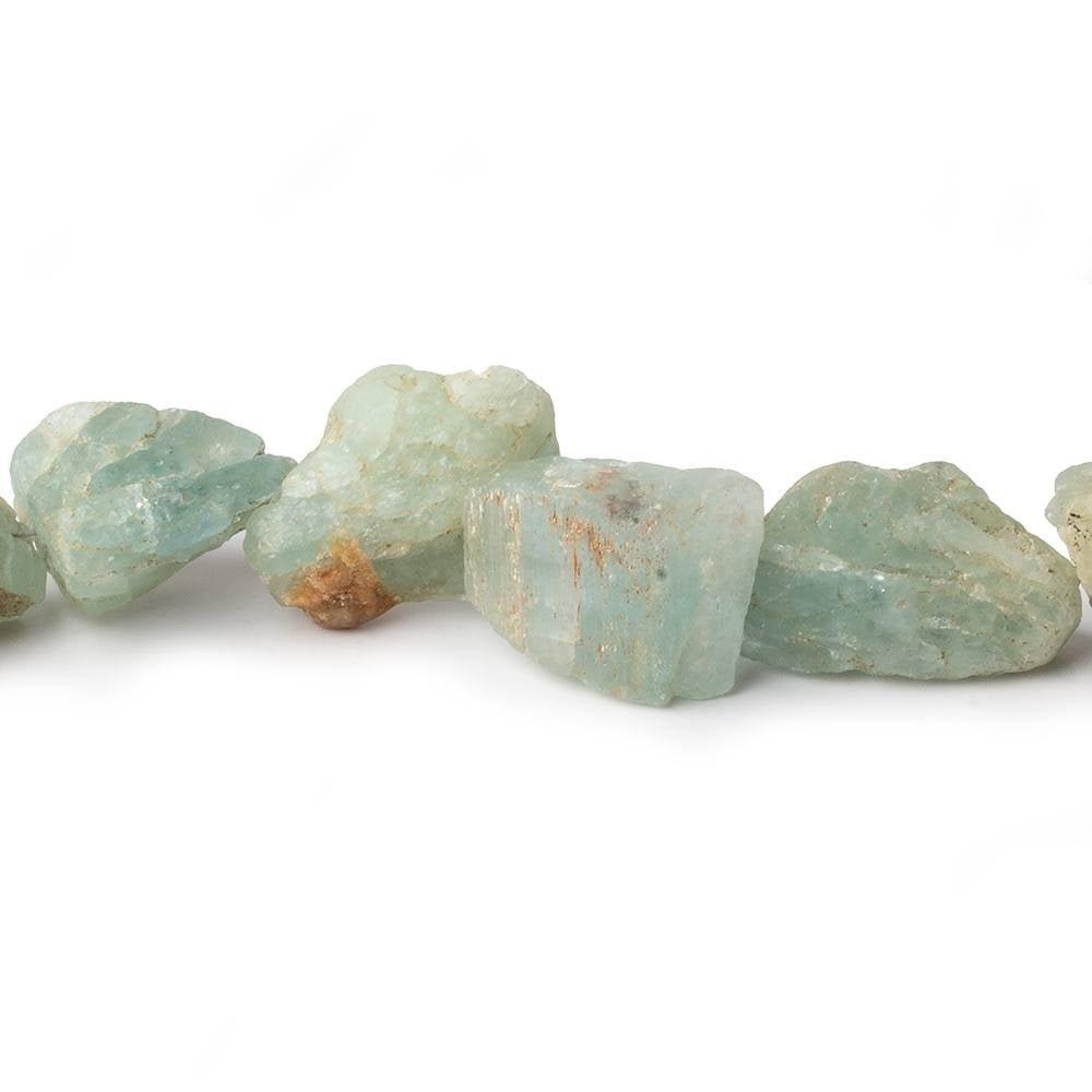 Aquamarine Straight Drilled Natural Crystals 14 inch 29 beads 10x12-19x11mm - The Bead Traders
