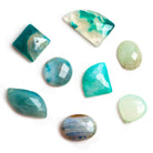 Assorted Blue Agate Faceted Focal Bead 1 Piece - The Bead Traders