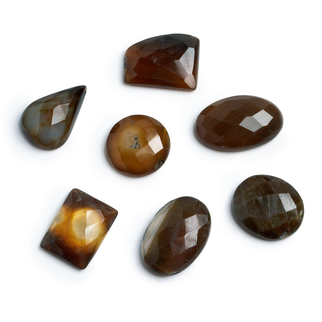 Assorted Brown Agate Faceted Focal Bead 1 Piece - The Bead Traders