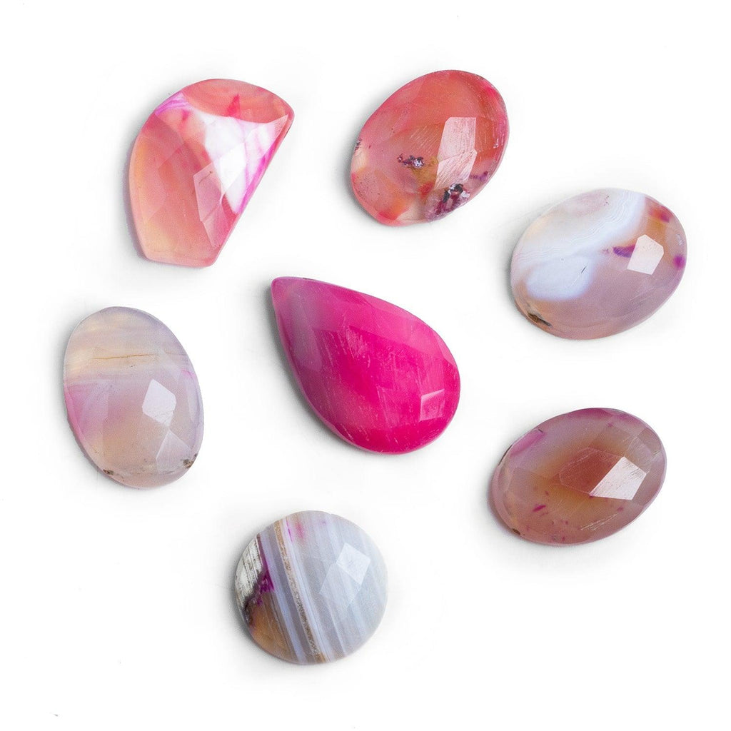 Assorted Pink Agate Faceted Focal Bead 1 Piece - The Bead Traders