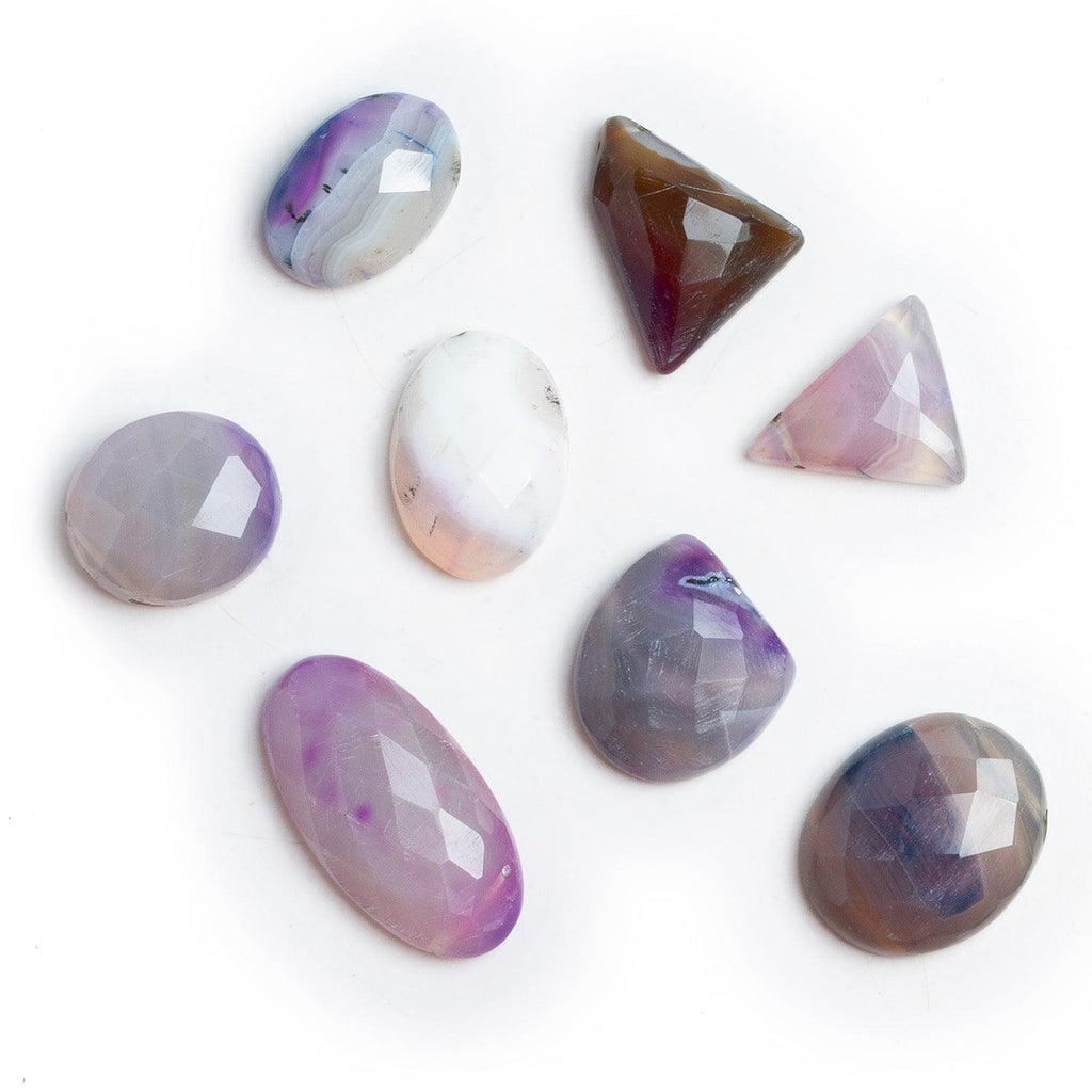 Assorted Purple Agate Faceted Focal Bead 1 Piece - The Bead Traders