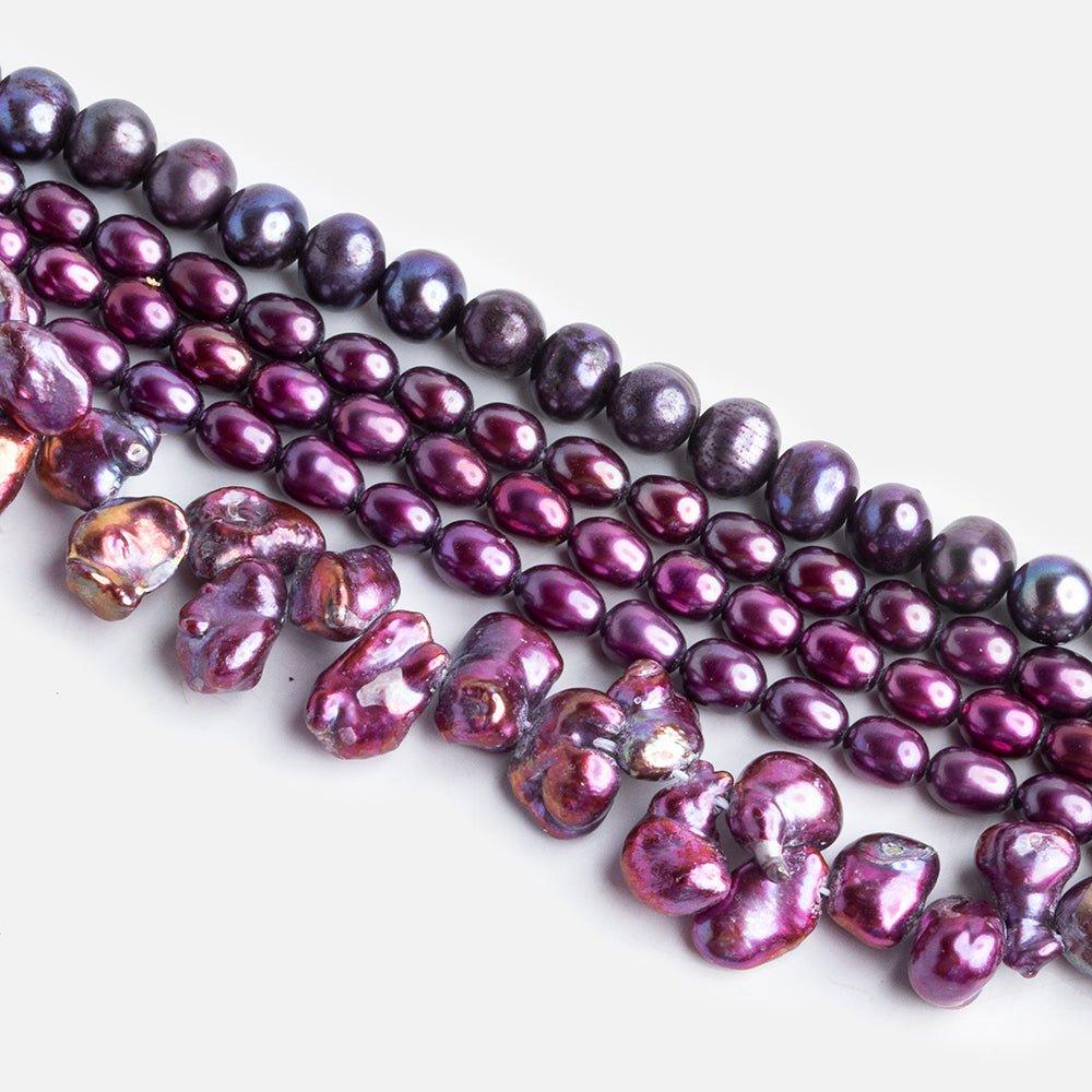 Assorted Purple Pearls - Lot of 5 - The Bead Traders