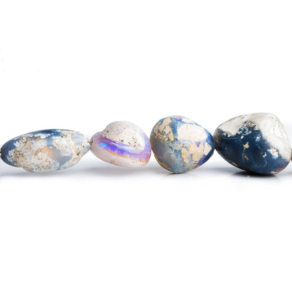 Australian Boulder Opal Plain Nugget Beads 18 inch 50 pieces - The Bead Traders
