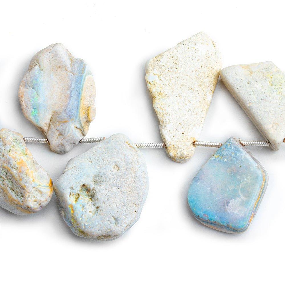 Australian Boulder Opal Tumbled Nugget Top Drilled Beads 7 inch 15 pcs - The Bead Traders