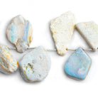 Australian Boulder Opal Tumbled Nugget Top Drilled Beads 7 inch 15 pcs - The Bead Traders