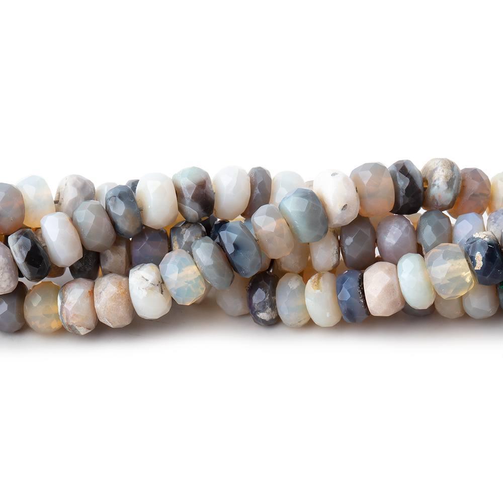 Australian Opal Faceted Rondelles 16 Inch 148 Beads - The Bead Traders