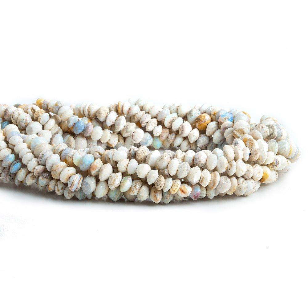 Australian Opal Plain Rondelle Beads 14 inch 100 pieces - The Bead Traders