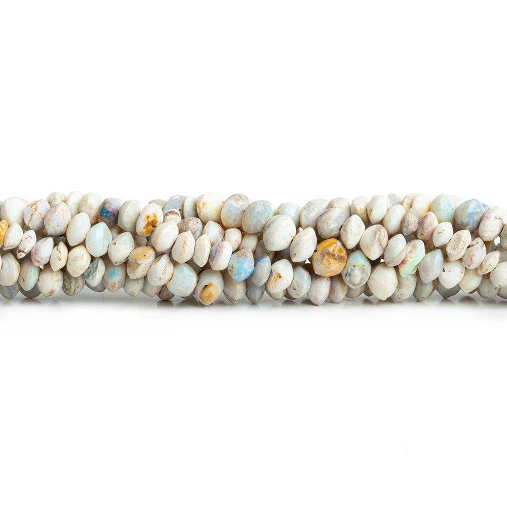 Australian Opal Plain Rondelle Beads 14 inch 100 pieces - The Bead Traders