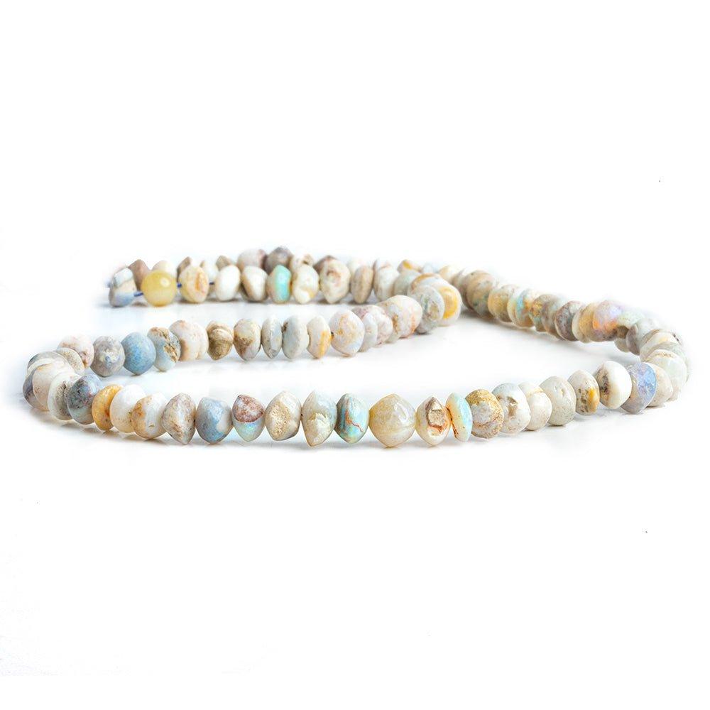 Australian Opal Plain Rondelle Beads 14 inch 100 pieces - The Bead Traders
