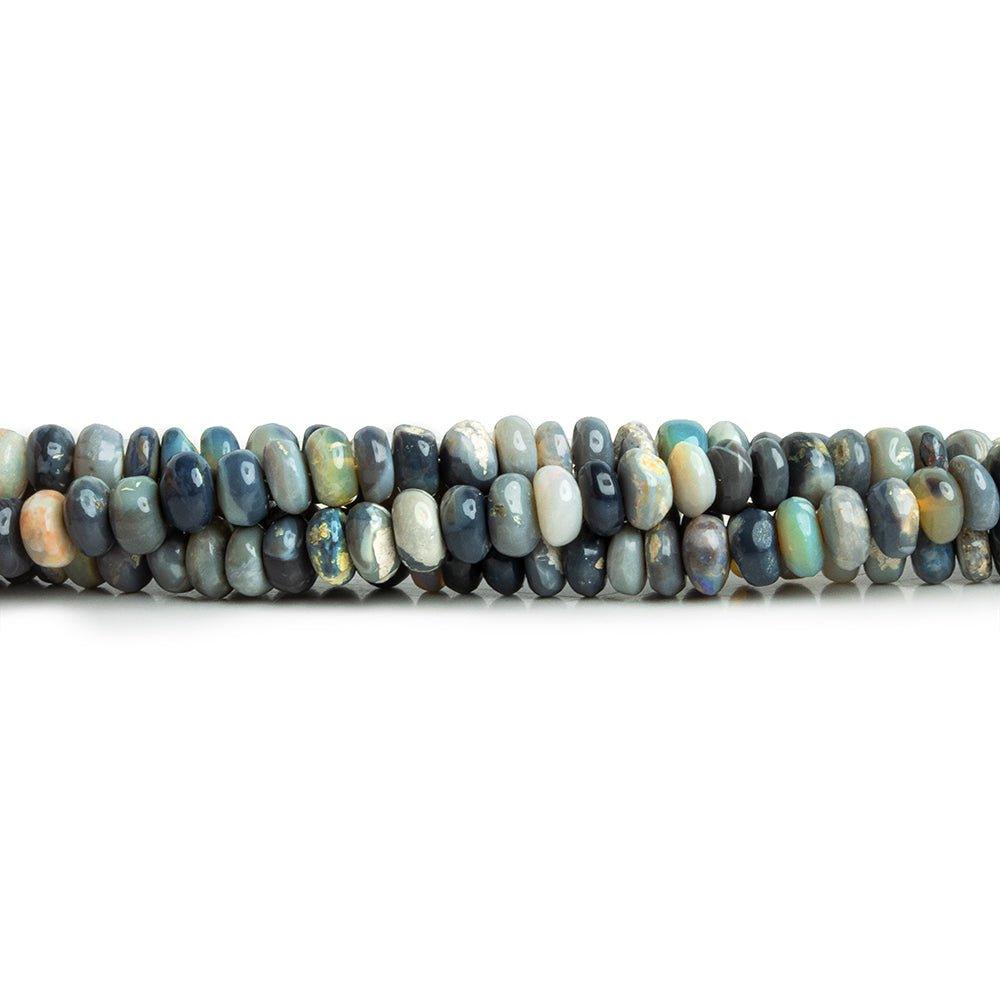 Australian Opal Plain Rondelle Beads 16 inch 165 pieces - The Bead Traders