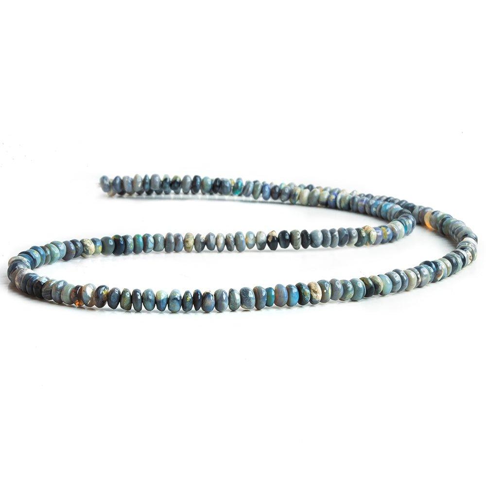 Australian Opal Plain Rondelle Beads 16 inch 190 pieces - The Bead Traders