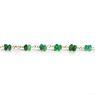 Aventurine Double Nugget Silver Chain 60 pieces - The Bead Traders