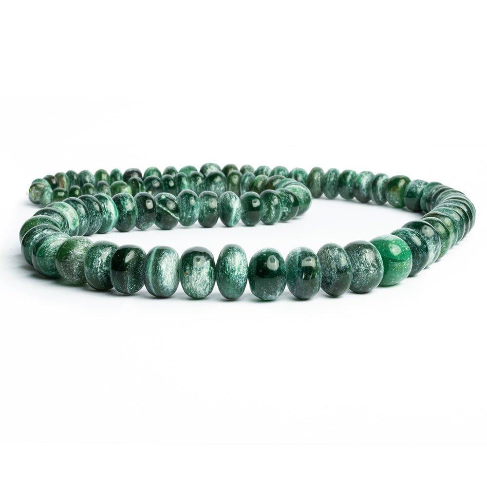 Aventurine Plain Rondelle Beads 17 inches 87 pieces - The Bead Traders
