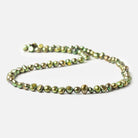 Avocado Green Baroque Freshwater Pearl Beads 15 inch 75 beads 6x5mm - The Bead Traders
