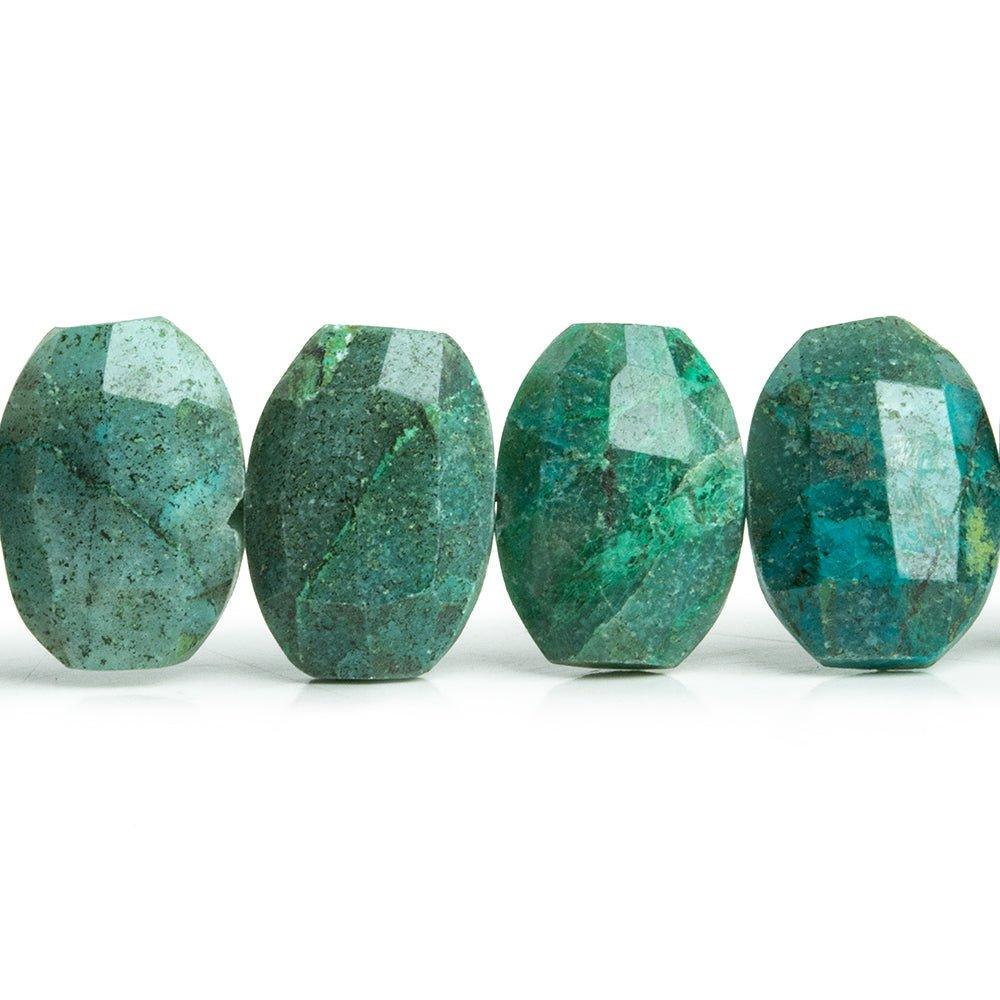 Azurite Faceted Cushion Beads 6 inch 15 pieces - The Bead Traders