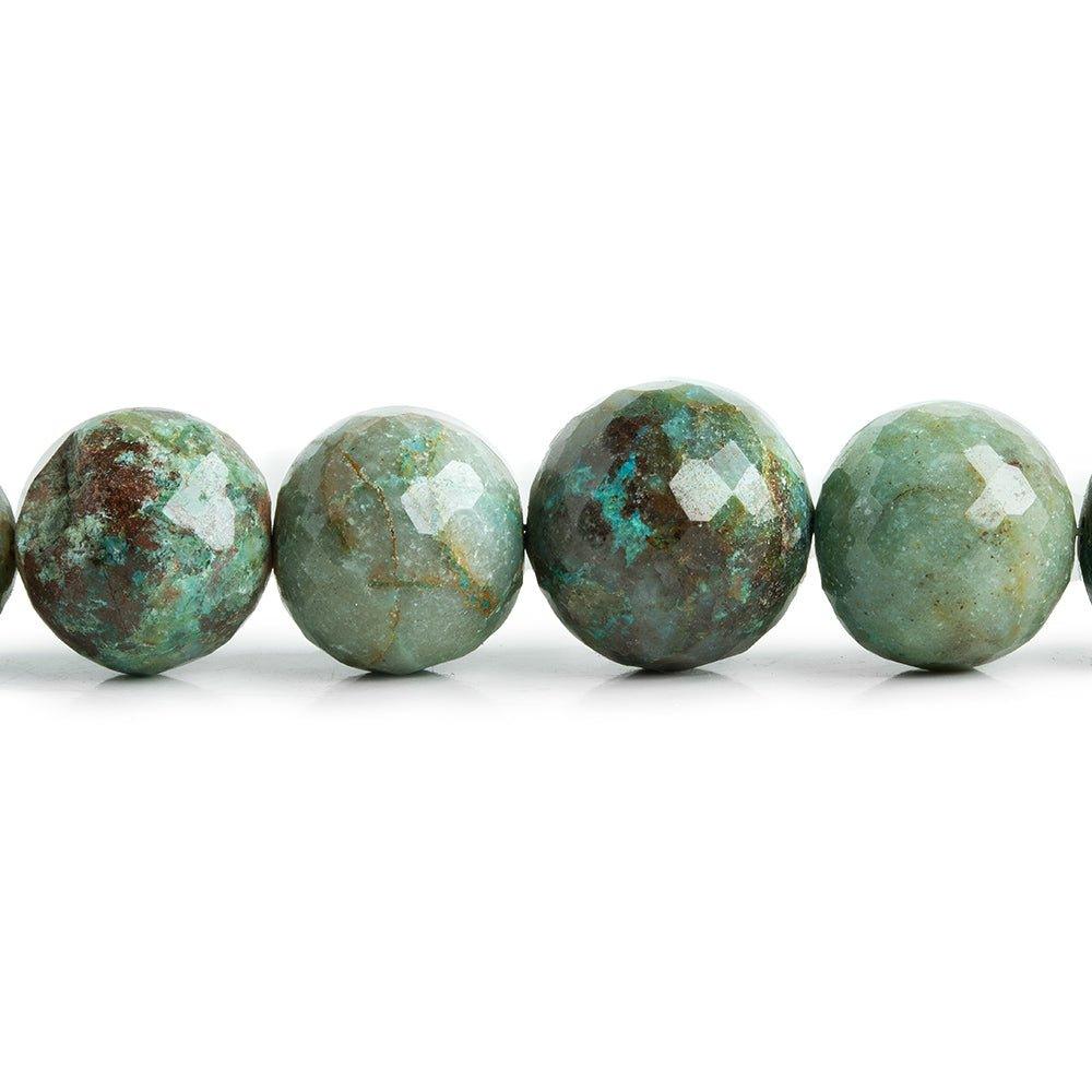 Azurite Faceted Round Beads 16 inch 47 pieces - The Bead Traders
