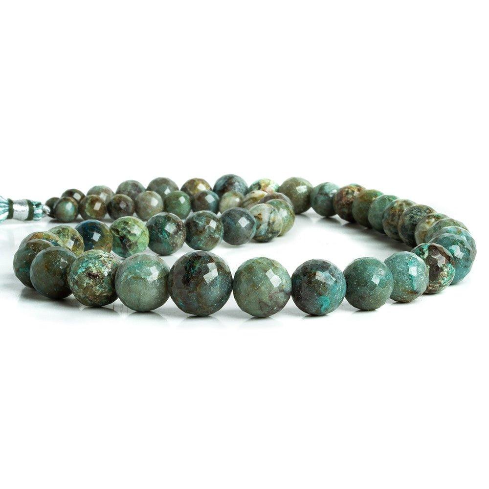 Azurite Faceted Round Beads 16 inch 47 pieces - The Bead Traders