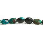 Azurite Plain Ovals 8 inch 14 beads - The Bead Traders