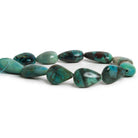 Azurite Plain Pears 8 inch 11 beads - The Bead Traders