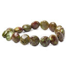 Bamboo Jasper Straight Drill Coin Beads 8 inch 14 pieces - The Bead Traders